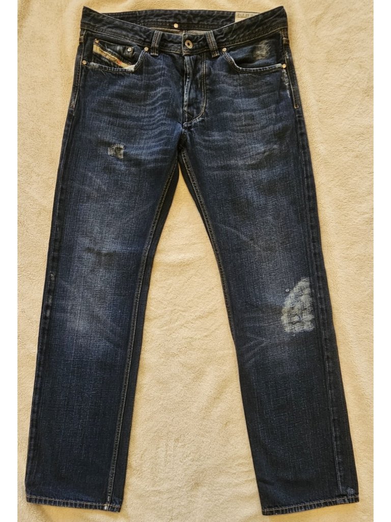 Diesel Jeans Men 32x32 ( 33w ) Larkee Relaxed Straight Button Fly 008te Italy